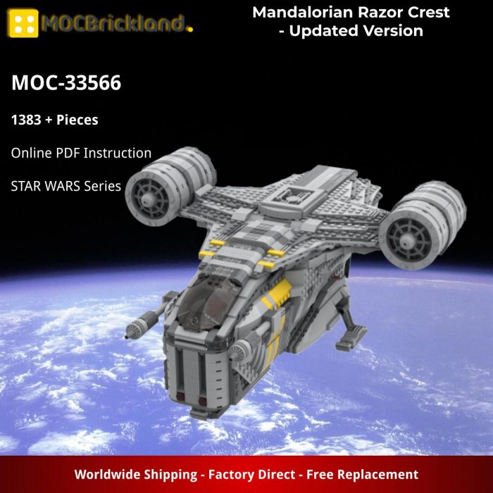 STAR WARS MOC-33566 Mandalorian Razor Crest - Updated Version MOCBRICKLAND