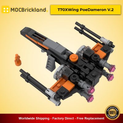 star wars moc 34123 t70xwing poedameron v2 by aolaughlin mocbrickland 5315