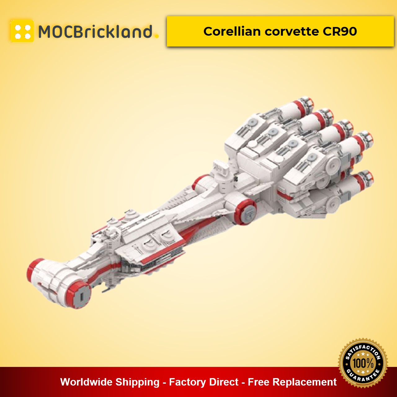 star wars moc 37561 corellian corvette cr90 by mechael mocbrickland 7887