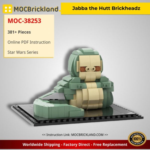 star wars moc 38253 jabba the hutt brickheadz by custominstructions mocbrickland 7727