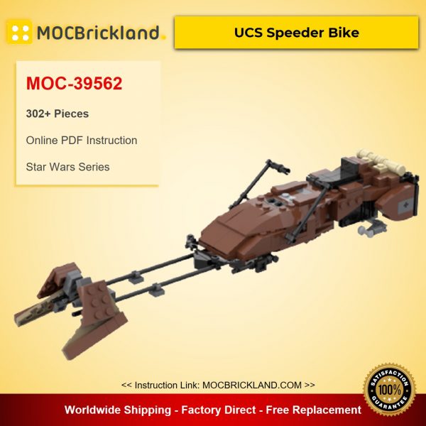 star wars moc 39562 ucs speeder bike by neon5 mocbrickland 8182