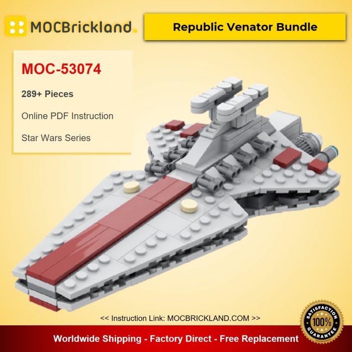Star Wars MOC-53074 Republic Venator Bundle by scoutthetrooper MOCBRICKLAND