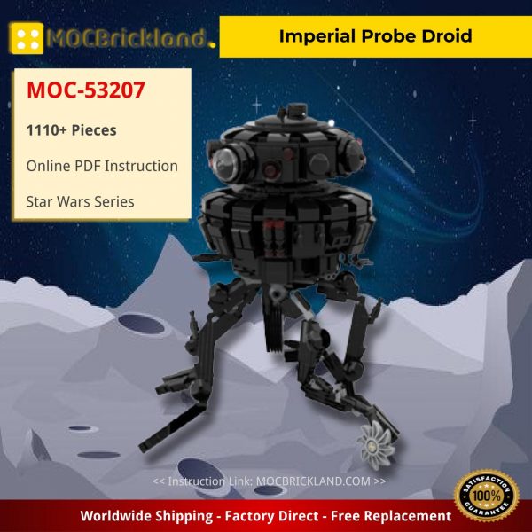 star wars moc 53207 imperial probe droid by dmarkng mocbrickland 7206