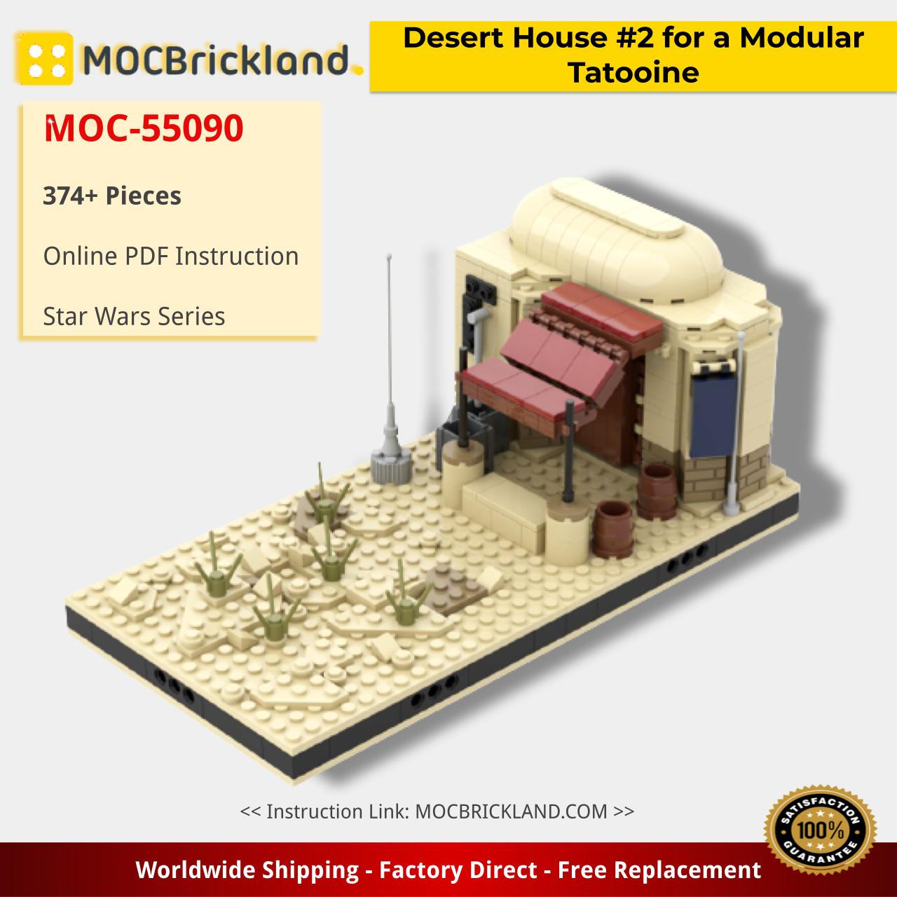 star wars moc 55090 desert house 2 for a modular tatooine by gabizon mocbrickland 3648