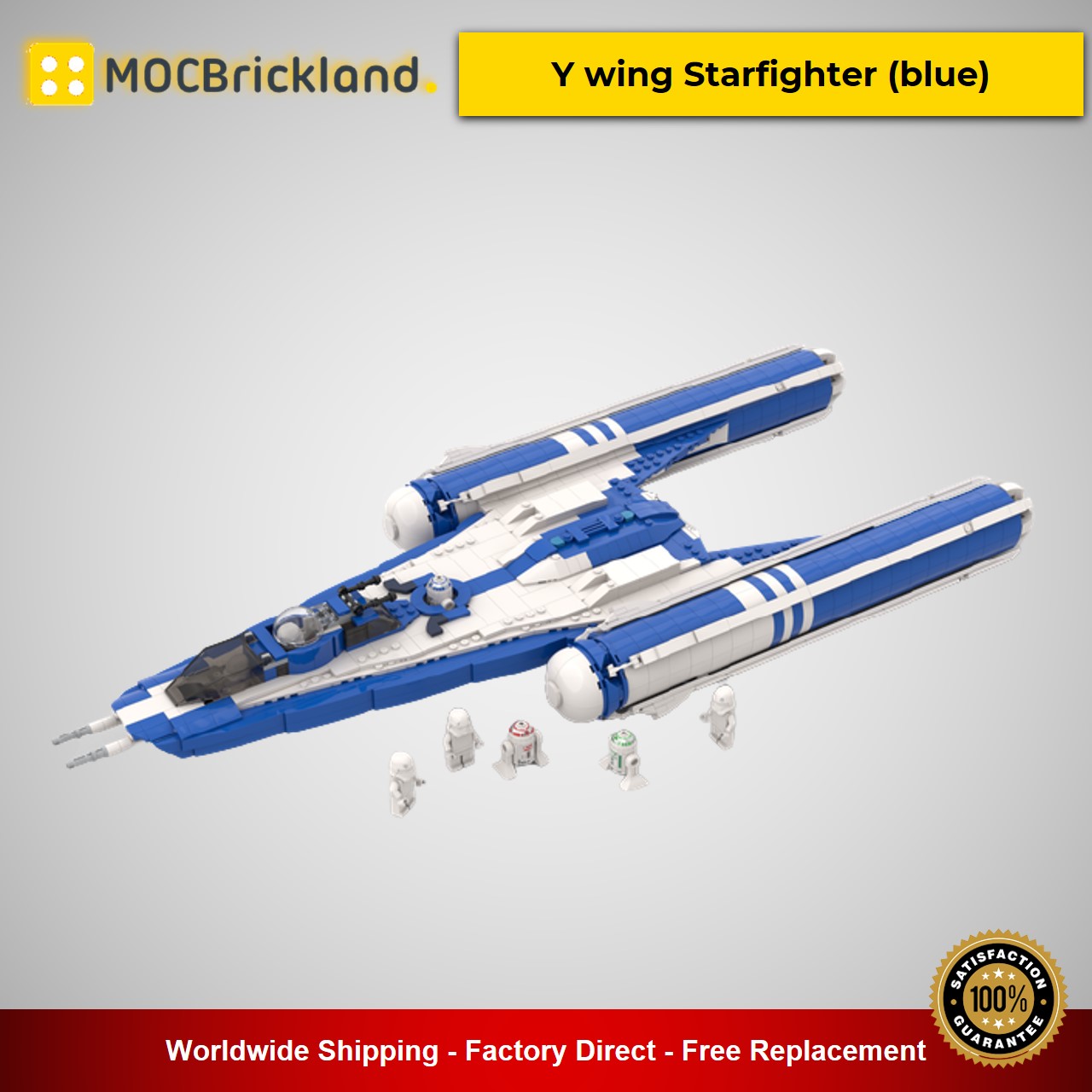 star wars moc 55736 y wing starfighter blue by starwarsfan66 mocbrickland 5064