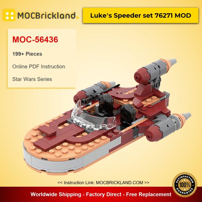 Star Wars MOC-56436 Luke’s Speeder set 76271 MOD by ron_mcphatty MOCBRICKLAND