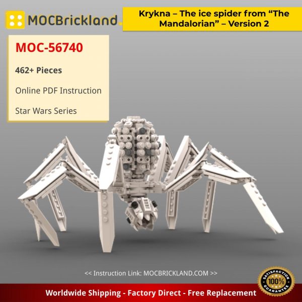 star wars moc 56740 krykna the ice spider from the mandalorian version 2 by thomin mocbrickland 2463