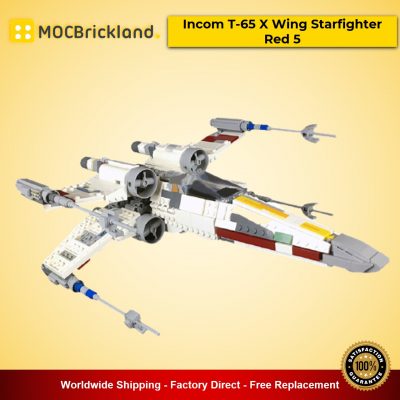 star wars moc 59321 incom t 65 x wing starfighter red 5 by 2bricksofficial mocbrickland 7323