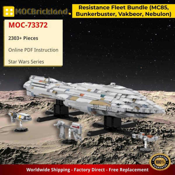 star wars moc 73372 resistance fleet bundle mc85 bunkerbuster vakbeor nebulon by scoutthetrooper mocbrickland 8877