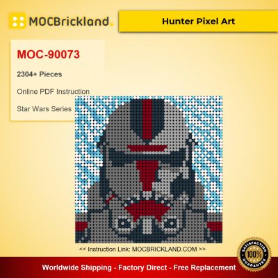 star wars moc 90073 hunter pixel art mocbrickland 8543