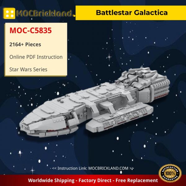 star wars moc c5835 battlestar galactica mocbrickland 3680