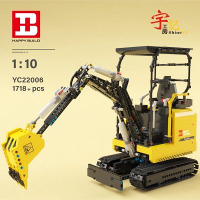technic builo yc 22006 shine yu mini excavator 8984