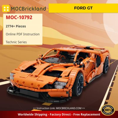 technic moc 10792 ford gt by loxlego mocbrickland 1863