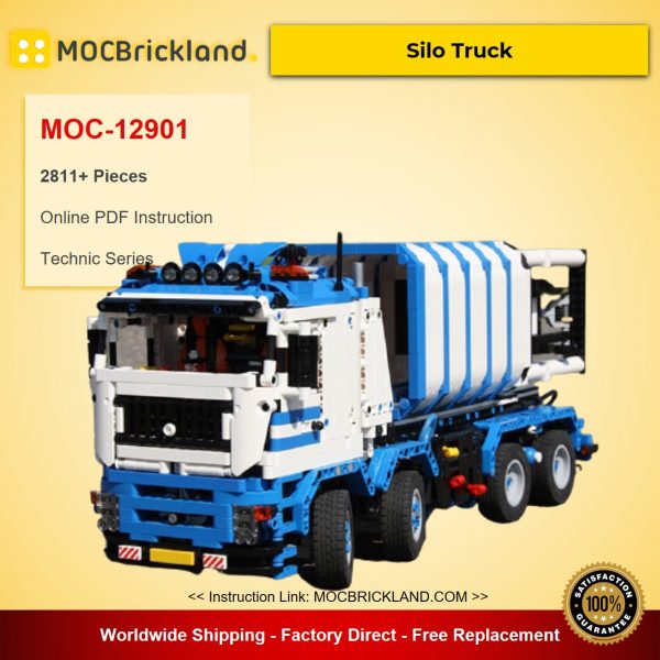technic moc 12901 silo truck by designer han mocbrickland 8131