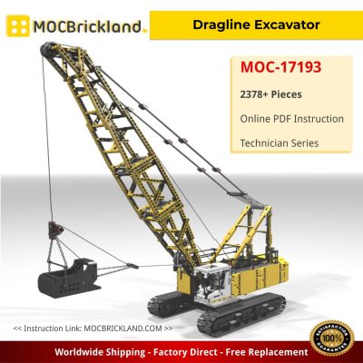 technic moc 17193 dragline excavator by ivanm mocbrickland 4882