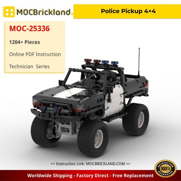 technic moc 25336 police pickup 44 by steelman14a mocbrickland 5062