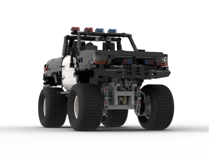 Technic MOC-25336 Police Pickup 4×4 by Steelman14a MOCBRICKLAND