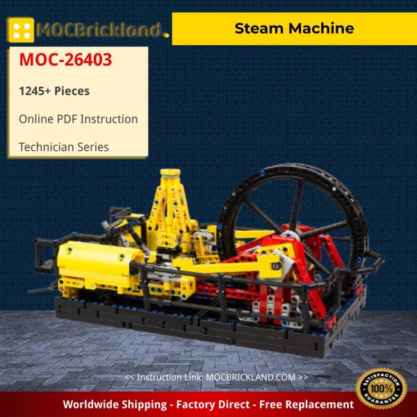 technic moc 26403 steam machine by nico71 mocbrickland 7564