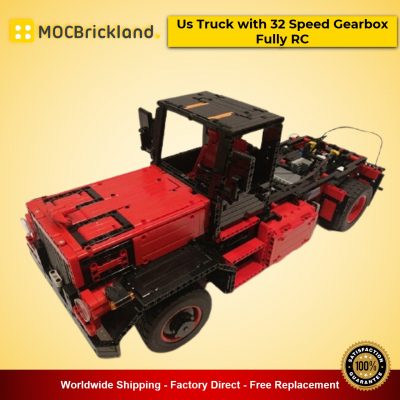 technic moc 31430 us truck with 32 speed gearbox fully rc by b4 mocbrickland 7729