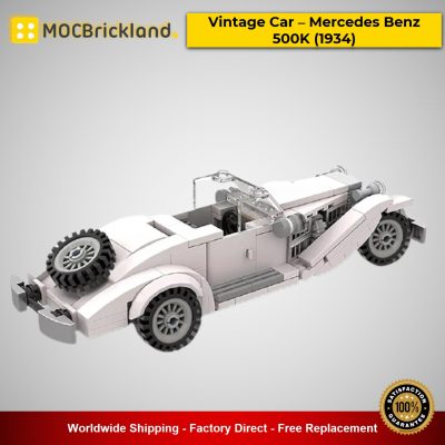 technic moc 34594 vintage car mercedes benz 500k 1934 by sugarbricks moc mocbrickland 5318