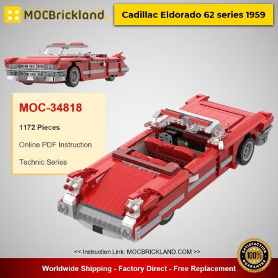 technic moc 34818 cadillac eldorado 62 series 1959 by gabizon mocbrickland 7745