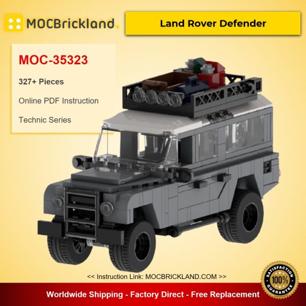 technic moc 35323 land rover defender by gothamknight mocbrickland 3571