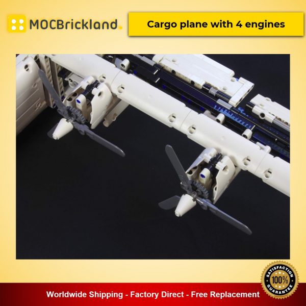 technic moc 36862 cargo plane with 4 engines by zz0025 mocbrickland 7122