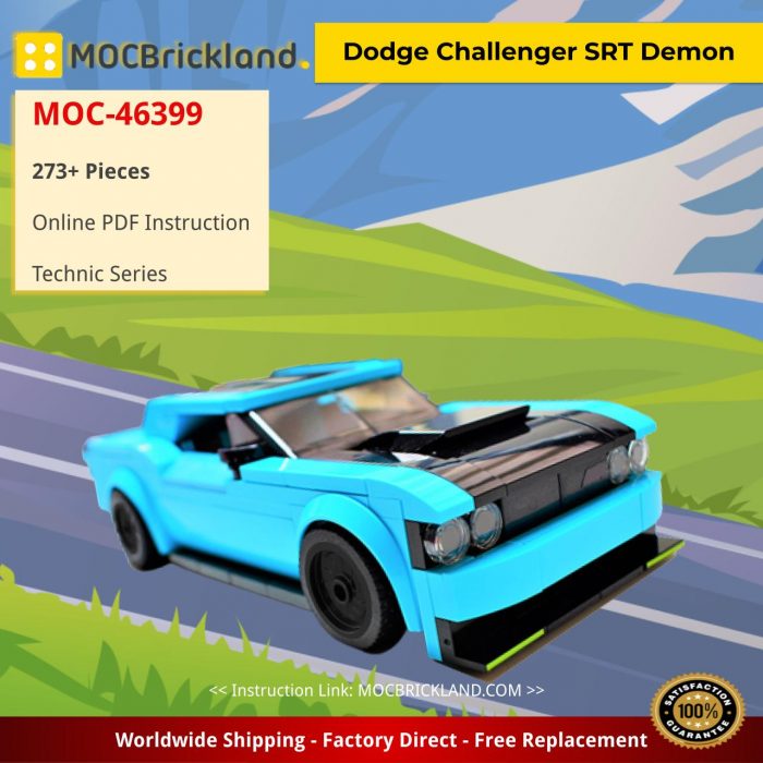 Technic MOC-46399 Dodge Challenger SRT Demon by brickengineeringdude MOCBRICKLAND