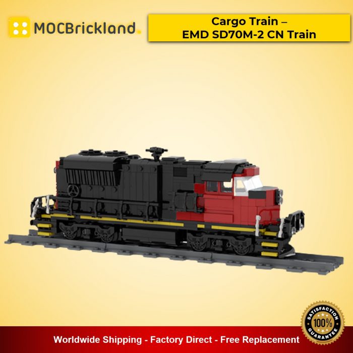 Technic MOC-47989 Cargo Train – EMD SD70M-2 CN Train by Oninino MOCBRICKLAND