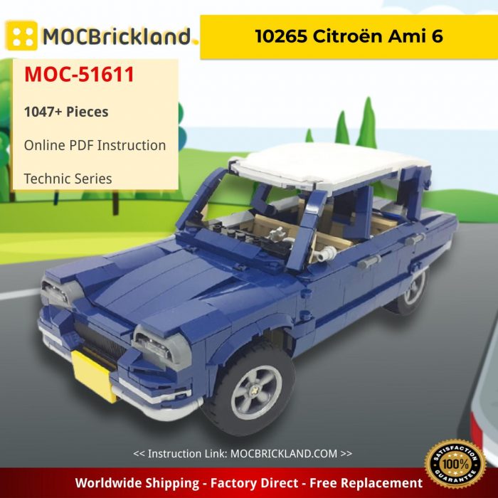 Technic MOC-51611 10265 Citroën Ami 6 by monstermatou MOCBRICKLAND