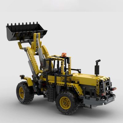 technic moc 53796 front loader 8265 rc by edo99 mocbrickland 6215
