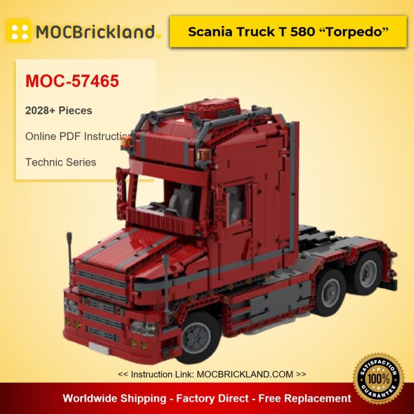 technic moc 57465 scania truck t 580 torpedo by furchtis mocbrickland 3572