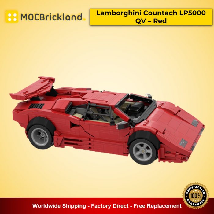 Technic MOC-57851 Lamborghini Countach LP5000 QV – Red version by Rastacoco MOCBRICKLAND