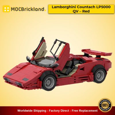technic moc 57851 lamborghini countach lp5000 qv red version by rastacoco mocbrickland 5485