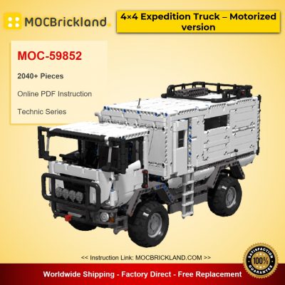 technic moc 59852 44 expedition truck motorized version by superkoala mocbrickland 5836