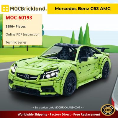 technic moc 60193 mercedes benz c63 amg by loxlego mocbrickland 7037