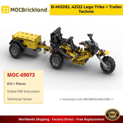 technic moc 69073 b model 42122 lego trike trailer by roelofs creations mocbrickland 3238