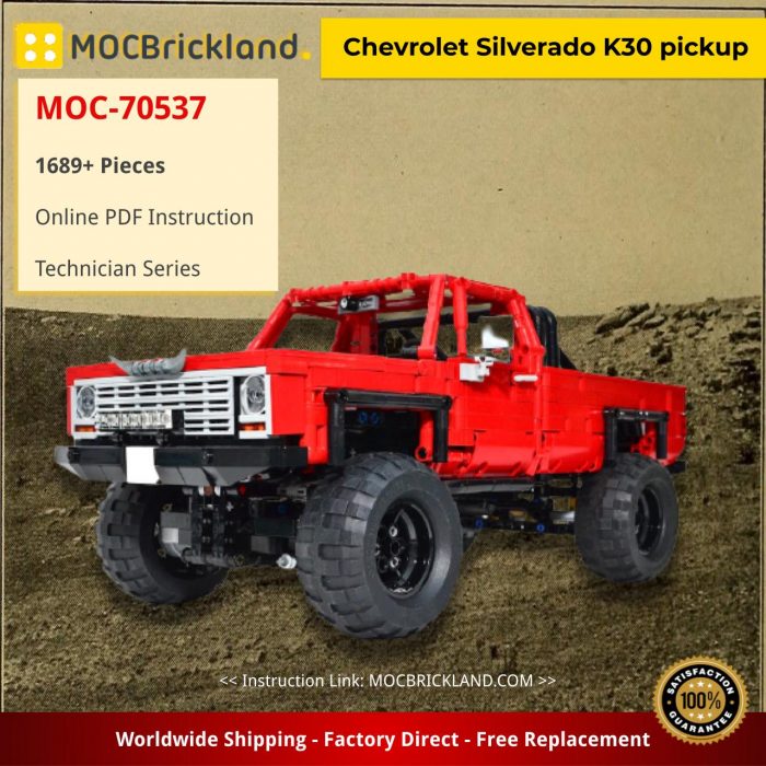 Technic MOC-70537 Chevrolet Silverado K30 pickup by filsawgood MOCBRICKLAND