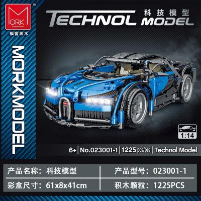 technic mork 023001 1 blue bugatti veyron 2589
