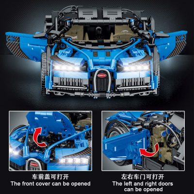 technic mork 023001 1 blue bugatti veyron 5428