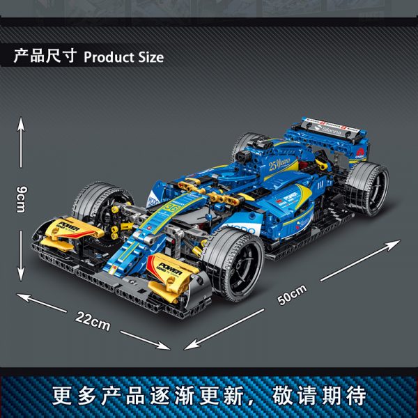 technic mork 023007 f1 c36 blue super racing car 3926
