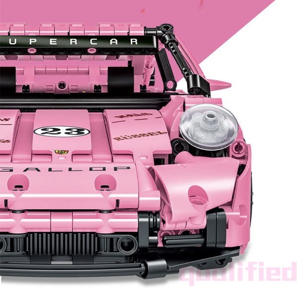 technic mork 023024 2 pink porsche gt super car 5750