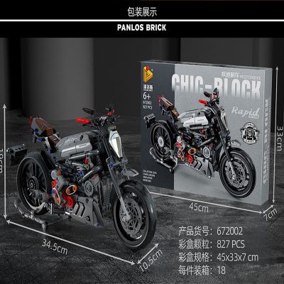 technic panlos 672002 chic block motorbike ducati devil 3070
