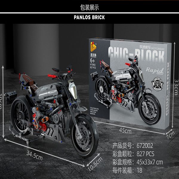 technic panlos 672002 chic block motorbike ducati devil 3070
