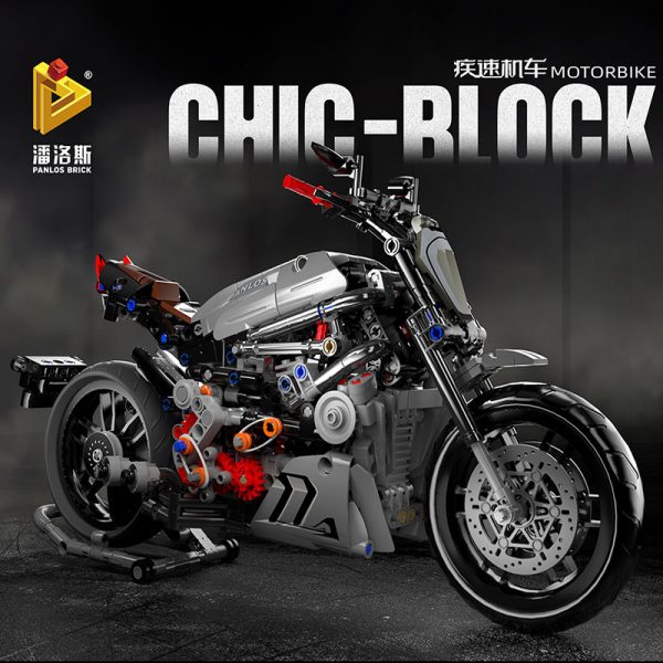 technic panlos 672002 chic block motorbike ducati devil 6228