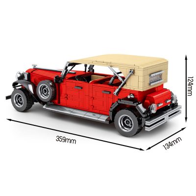 technic sy 8612 juggernaut frenzy red classic car 114 with rc 1104
