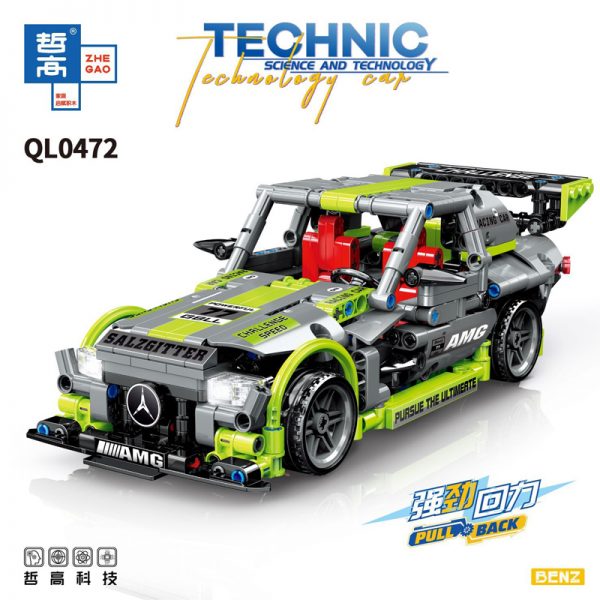 technic zhegao ql0472 mercedes benz pull back car 8945
