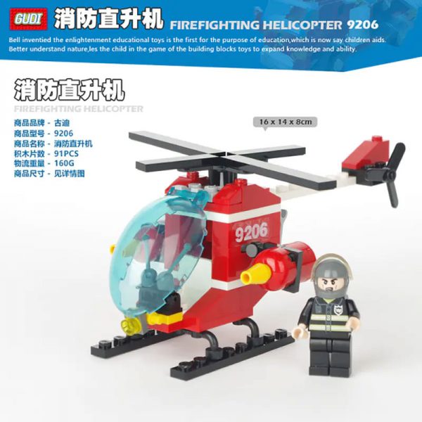 technician gudi 9206 firefighting helicopter 7990