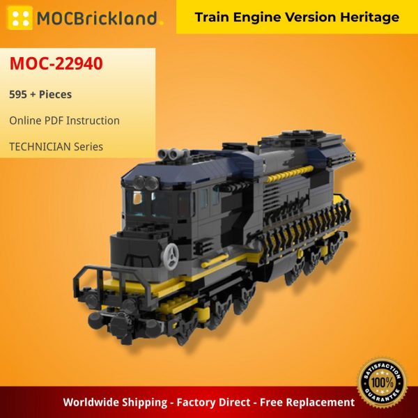 technician moc 22940 train engine version heritage by moclife mocbrickland 5091