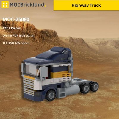 technician moc 25080 highway truck mocbrickland 7397
